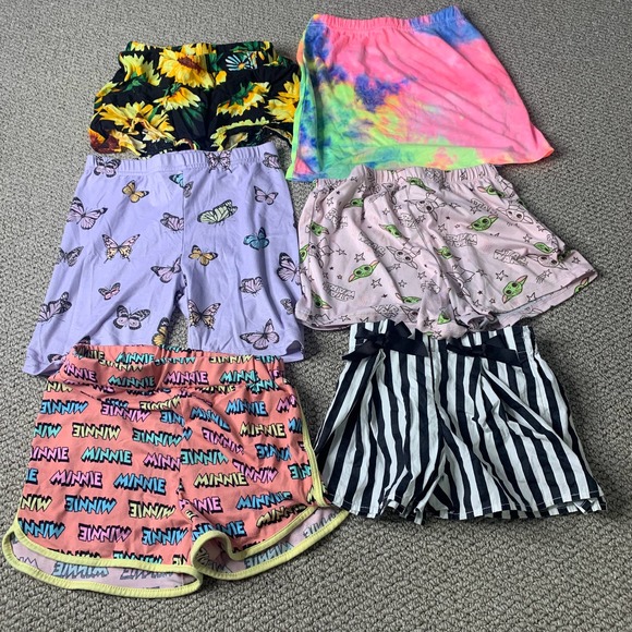 Lot‎ Of Girl's Short Size 6/7 Shein FlapDoodles Minnie Mouse Casual Cozy Lounge - Picture 1 of 14